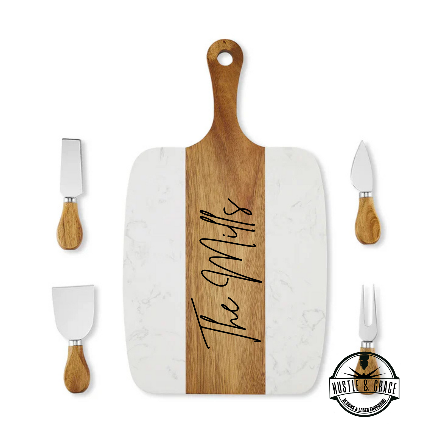 Personalized Marble Serving Board