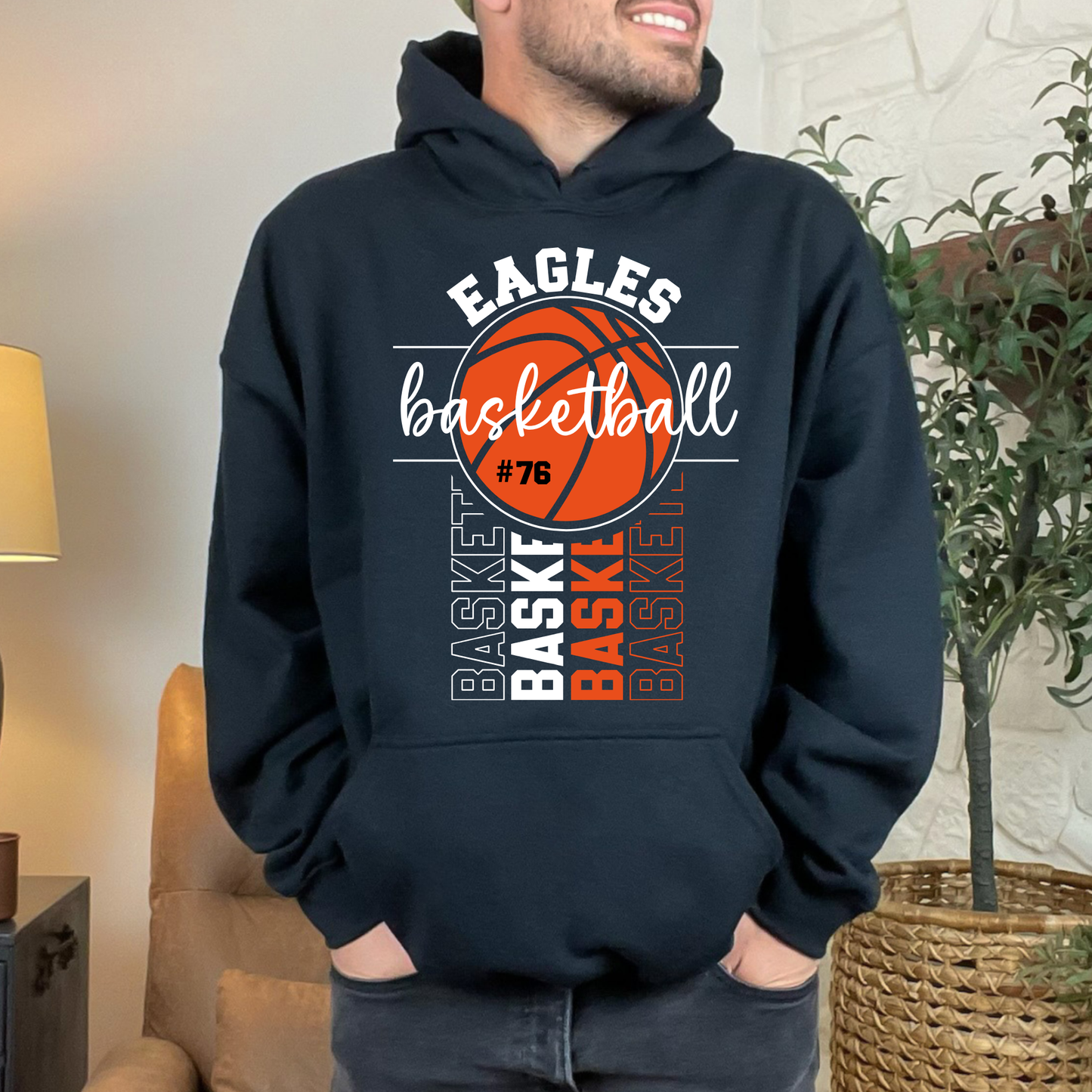 Eagles Basketball w/Number