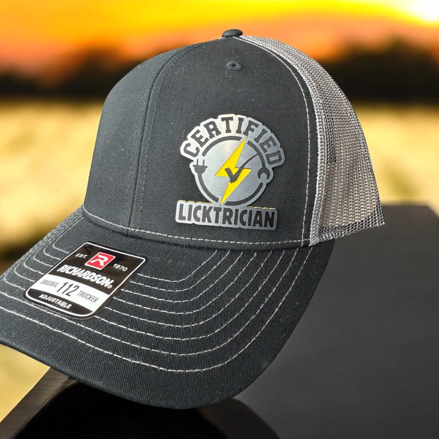 Certified Licktrician Lightning Bolt Hat