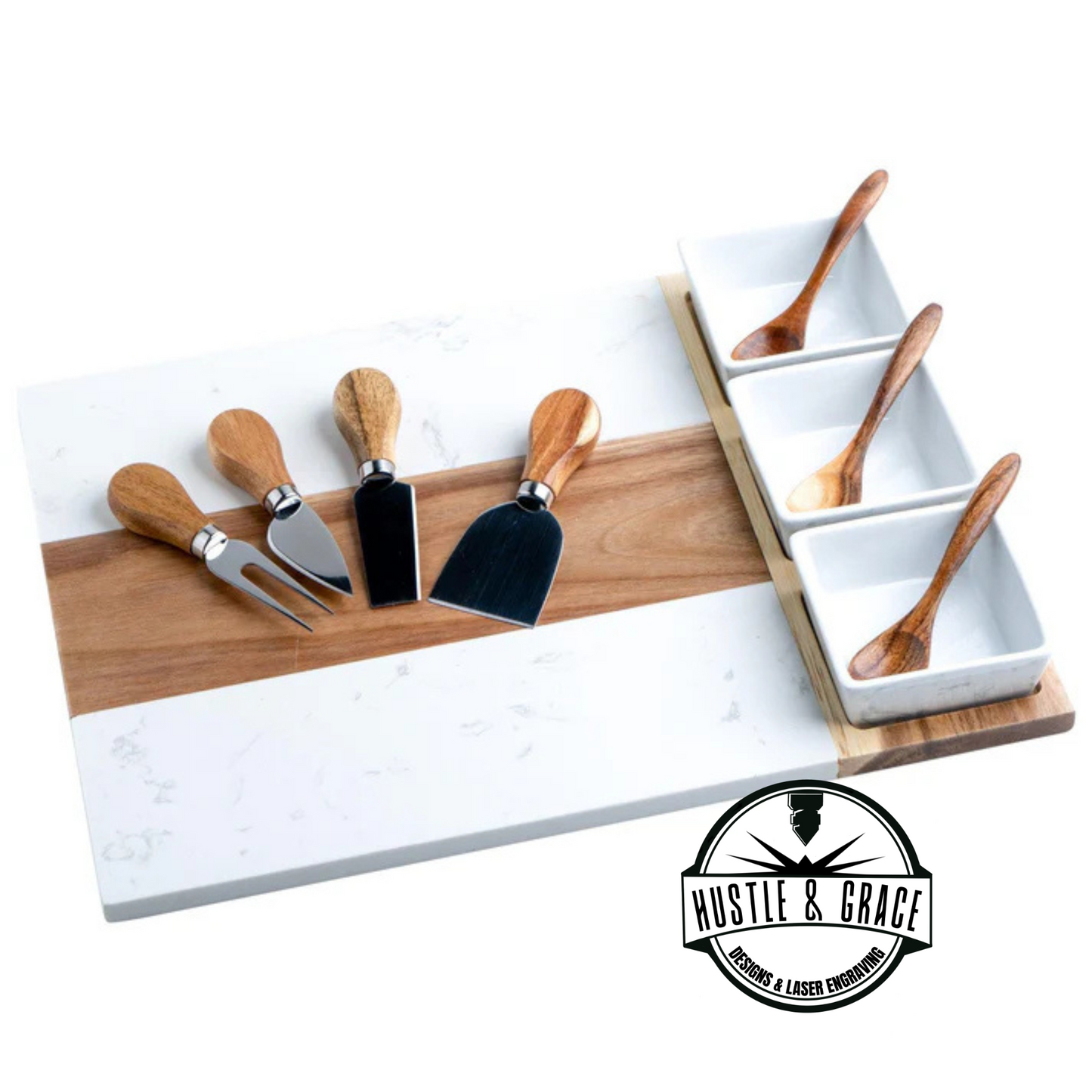 Personalized Charcuterie Serving Set