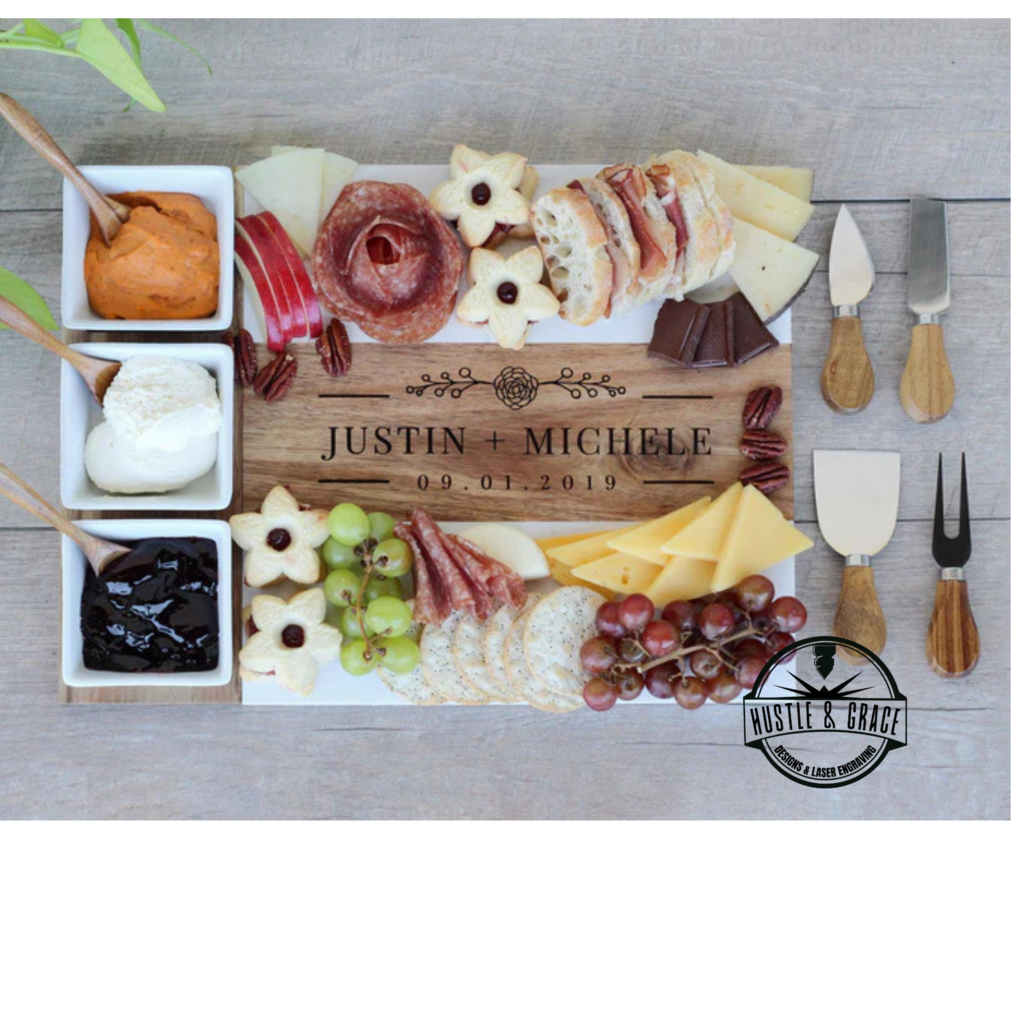 Personalized Charcuterie Serving Set
