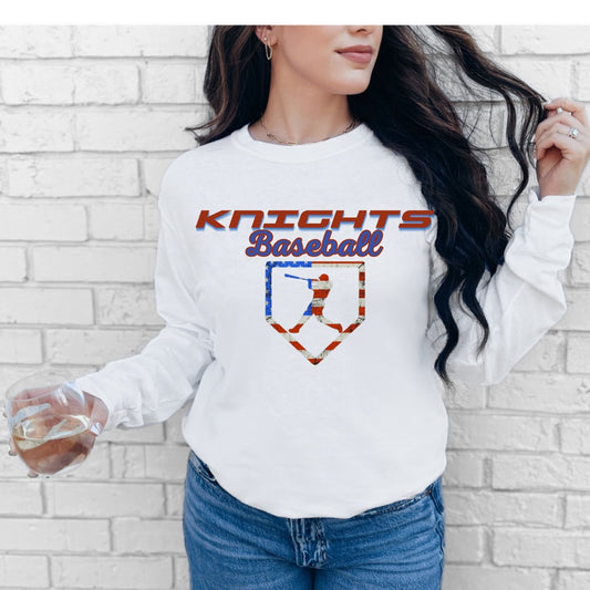 Knights Baseball Patriotic Tee