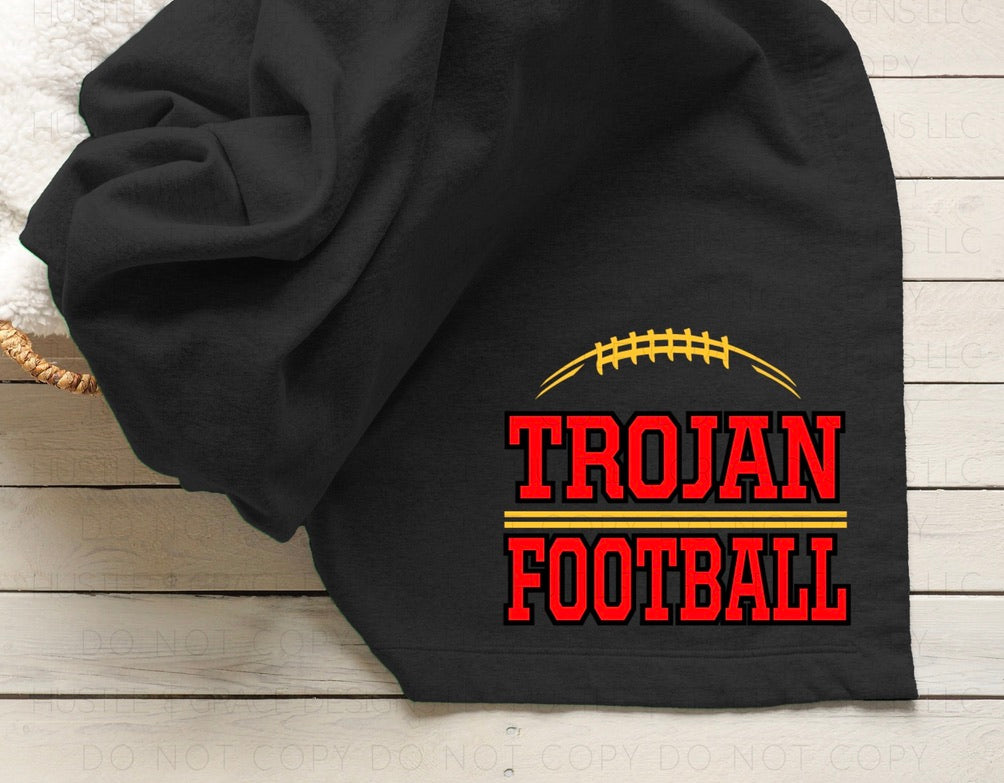 Trojan Football Blanket