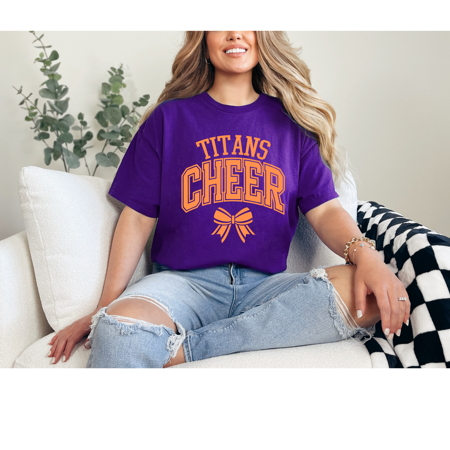 Titans Cheer Bow Tee