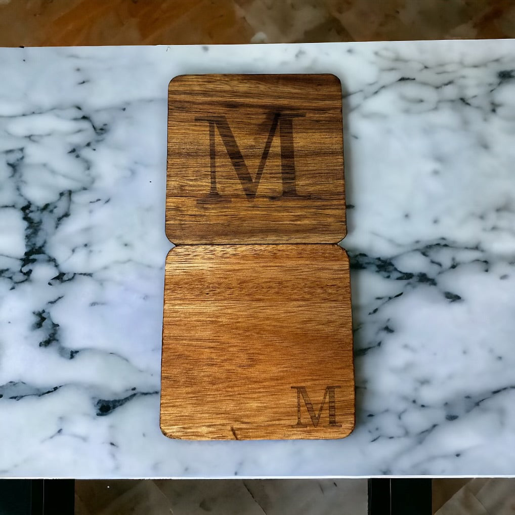 Custom Wooden Coasters - Set of 4